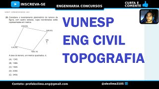 Eng Civil  Vunesp  CODEN Nova Odessa 2021  Topografia [upl. by Adilen]