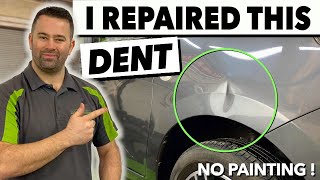 SUPER CLEAN PDR REPAIR ON A FRONT FENDER  Paintless Dent Removal Uk 🇬🇧By DentRemover [upl. by Etti]