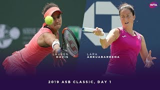 Lauren Davis vs Lara Arruabarrena  2019 ASB Classic Day 1  WTA Highlights [upl. by Elletnahc]