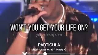 Major Lazer  Particular Official Lyrics Video [upl. by Lahtnero]