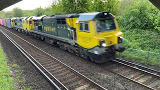 Class 70  70014  70016  Freightliner  Double Header amp Tone [upl. by Llehcear]