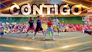 CONTIGO  Karol G  Mambo Remix  Zumba Choreo [upl. by Anrahs]