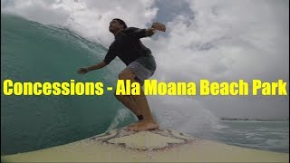 Surfing Oahu Hawaii  ConcessionsAla Moana Beach Park  031119 [upl. by Reifinnej]