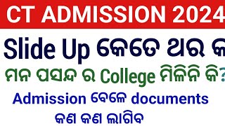 CT Admission Intimation Letter amp Slide Up Update  Rashmi Tutorial  Odisha [upl. by Gnouc]