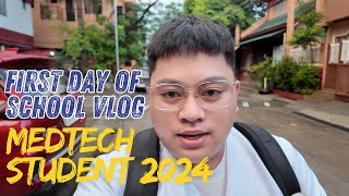 First Day as a 3rd Year Medtech Student at National University  Manila  Back to School Vlog 2024 [upl. by Holloway386]