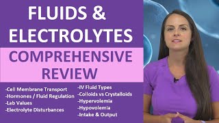 Fluid and Electrolytes for Nursing Students  Comprehensive NCLEX Review [upl. by Nell953]