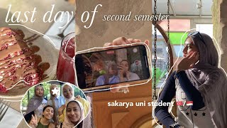 SAKARYA BUSINESS STUDENT VLOG ★ last day of second semester 🇹🇷🇮🇩 [upl. by Haelam]