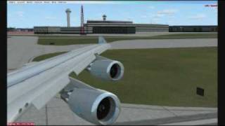 FSXKLM 747Chicago to Amsterdam CABIN ANNOUNCEMENTS  Part 1 of 2 [upl. by Siravat206]