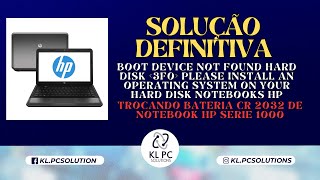 SOLUÇÃO DEFINITIVA  BOOT DEVICE NOT FOUD NOTEBOOKS DA HP [upl. by Dayle]