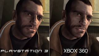 Grand Theft Auto IV Comparison PS3 VS Xbox 360 HD [upl. by Spada]