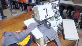 OVERLOCK FILETEADORA FAMILIAR 🤗 5 HILOS 😎 PUNTADA DE SEGURIDAD 🛟💪 [upl. by Gemoets]