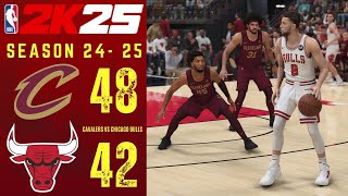 CLEVELAND CAVALIERS vs CHICAGO BULLS  SEASON 20242025  NBA 2K 25 [upl. by Nawuj]