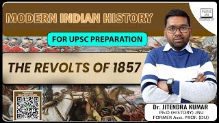 The Revolts of 1857 in Modern Indian History  UPSC Preparation with Dr Jitendra Kumar  Plutus IAS [upl. by Sweatt294]