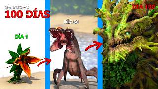 SOBREVIVO como KAIJU DEL BOSQUE 100 DÍAS en ARK y evoluciono en titán para acabar con Godzilla [upl. by Perni]