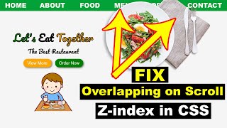 Fix content overlapping navbar zindex in CSS Zindex CSS Tutorial  Zindex Explained in Hindi [upl. by Derzon543]