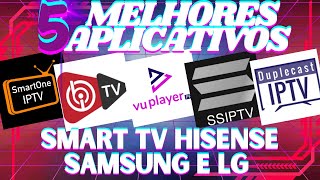 Os Melhores Aplicativos IPTV para SMART TV SAMSUNG E LG  5 APPS  2024 🟢 [upl. by Farnsworth]