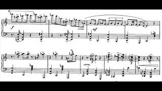 Conlon Nancarrow  Prelude and Blues for Piano 1935 ScoreVideo [upl. by Melloney]