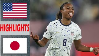 USA vs Japan Highlights  SheBelieves Cup 2024  462024 [upl. by Anauqahc]