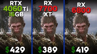 RTX 4060 Ti 16 vs RX 7700 XT vs RX 6800  Ryzen 5 7600  Tested in 15 games [upl. by Hardy]