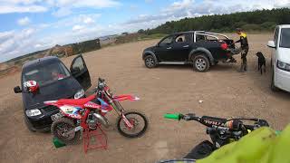 Gopro of Doncaster moto parc DMP back on the 2 stroke ktm 150 motocross [upl. by Carnes]