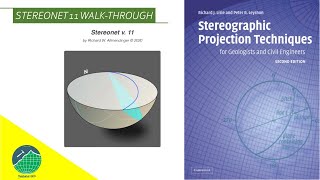 Tutorial Stereonet 11 Walkthrough  Download Stereographic Projection Book For Geologist [upl. by Gratianna697]