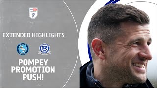 POMPEY PROMOTION PUSH  Wycombe Wanderers v Portsmouth extended highlights [upl. by Stead44]