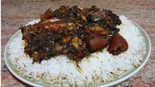 How to prepare potato leaves stew [upl. by Appleby220]