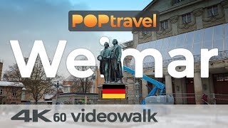 Walking in WEIMAR  Germany  where Goethe amp Schiller lived  4K 60fps UHD [upl. by Tsirhc]