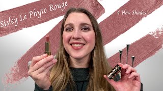 SISLEY LE PHYTO ROUGE LIPSTICK All 4 new shades Featuring suzanatorres YadiBeauty VictoriaJames [upl. by Tzong]