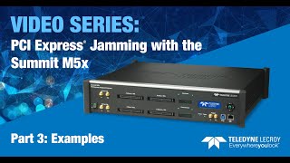 Summit M5x Jammer Part 3  Examples [upl. by Cornew]