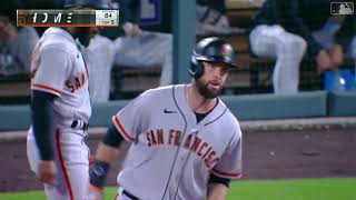 Brandon Belt 3run Home Run 9252021 [upl. by Retsevlys]