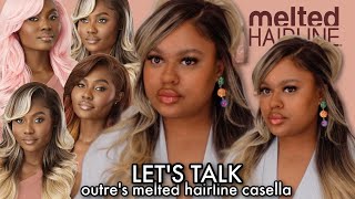 40 SYNTHETIC WIG  Lets Talk Outre Casella  Courtney Jinean [upl. by Meil]