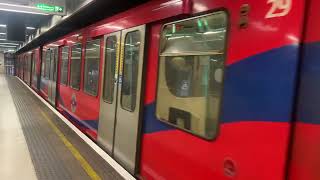 DLR B92 Stock departs Woolwich Arsenal for Stratford International [upl. by Eonak]