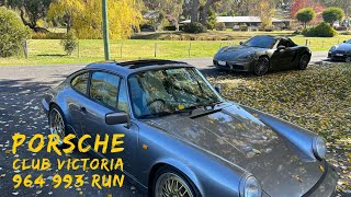 Porsche Club Victoria Australia May 2024 964  993 register run to Daylesford turn out [upl. by Duvall]