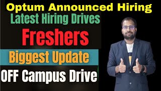 🔥BIGGEST HIRING ANNOUNCED  Associate Technical Consultant  Optum Stripe Job For Freshers [upl. by Perdita]