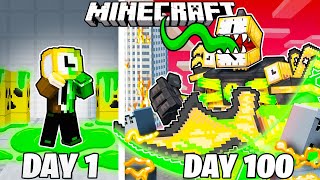 I Survived 100 Days as ZOMBIE CLOCKMAN in Minecraft [upl. by Jedidiah]