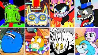 Cuphead  All Secrets amp Unused amp Hidden amp Early Bosses Updated [upl. by Wilser]