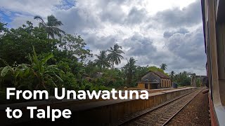 Unawatuna to Talpe Full Train Journey in Sri Lanka Railways [upl. by Essex]