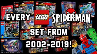 Every LEGO SpiderMan set  From 20022019 [upl. by Eatnoed]