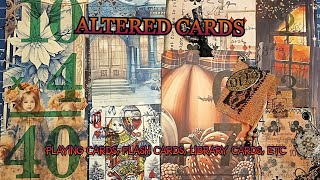 ALTERED CARDS  PLAYING CARDS TIME CARDS FLASH CARDS BINGO ETC  THIS TECHNIQUE WILL WORK [upl. by Ondine949]