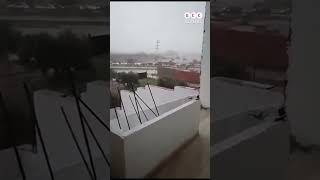 🇹🇳  ⚡️ Lightning Strikes Power Pole in Msaken Tunisia [upl. by Ocirederf897]