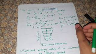 Harmonic Oscillations in Diatomic Molecules  Derivation  Slection Rule  Diagram [upl. by Mae]