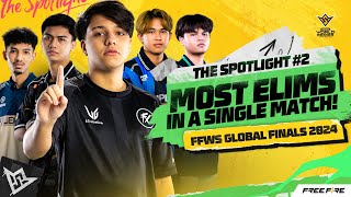 The Spotlight 2 Most Elims In A Single Match  Top 5 Highlights Week 2  FFWS GF 2024 [upl. by Bernadine]