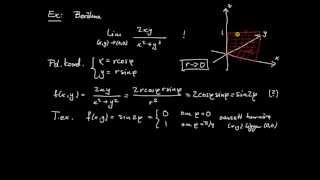 Funktioner flerdim del 8  gränsvärden exempel 3 [upl. by Annaor35]