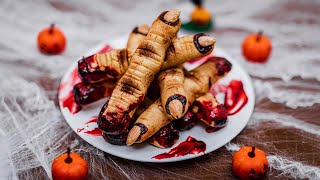 Bloody Witch Fingers Shortbread Cookies Halloween Special [upl. by Alistair]