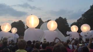 Optreden Compagnie de Quidames tijdens Deventer op Stelten [upl. by Alletsirhc]