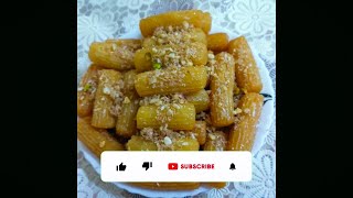 طريقة بلح الشام  Tulumba recipe [upl. by Annaiel]