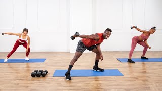 30Minute Intermediate Arm and Ab Workout With Weights From Raneir Pollard [upl. by Ainolloppa]