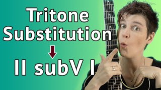 Tritone Substitution Guitar Lesson  II subV I Licks  Theory [upl. by Gobert335]