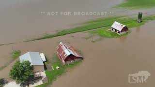 04302024 Erie KS  Neosho River Flooding [upl. by Chadbourne]